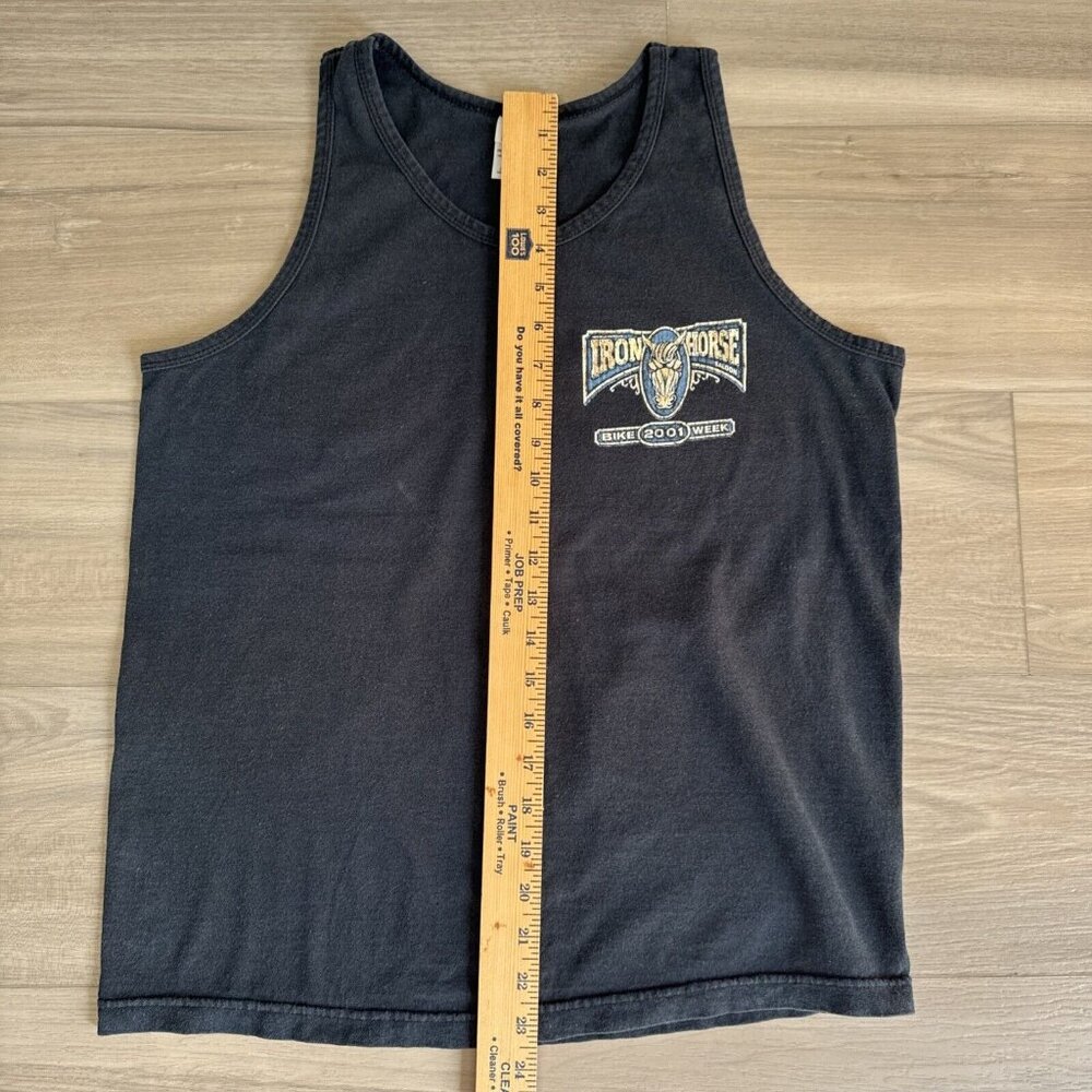 Vintage Mens Iron Horse Saloon Anvil Muscle Tank M Fits SM FL Bike Week 2001 - Picture 6 of 10